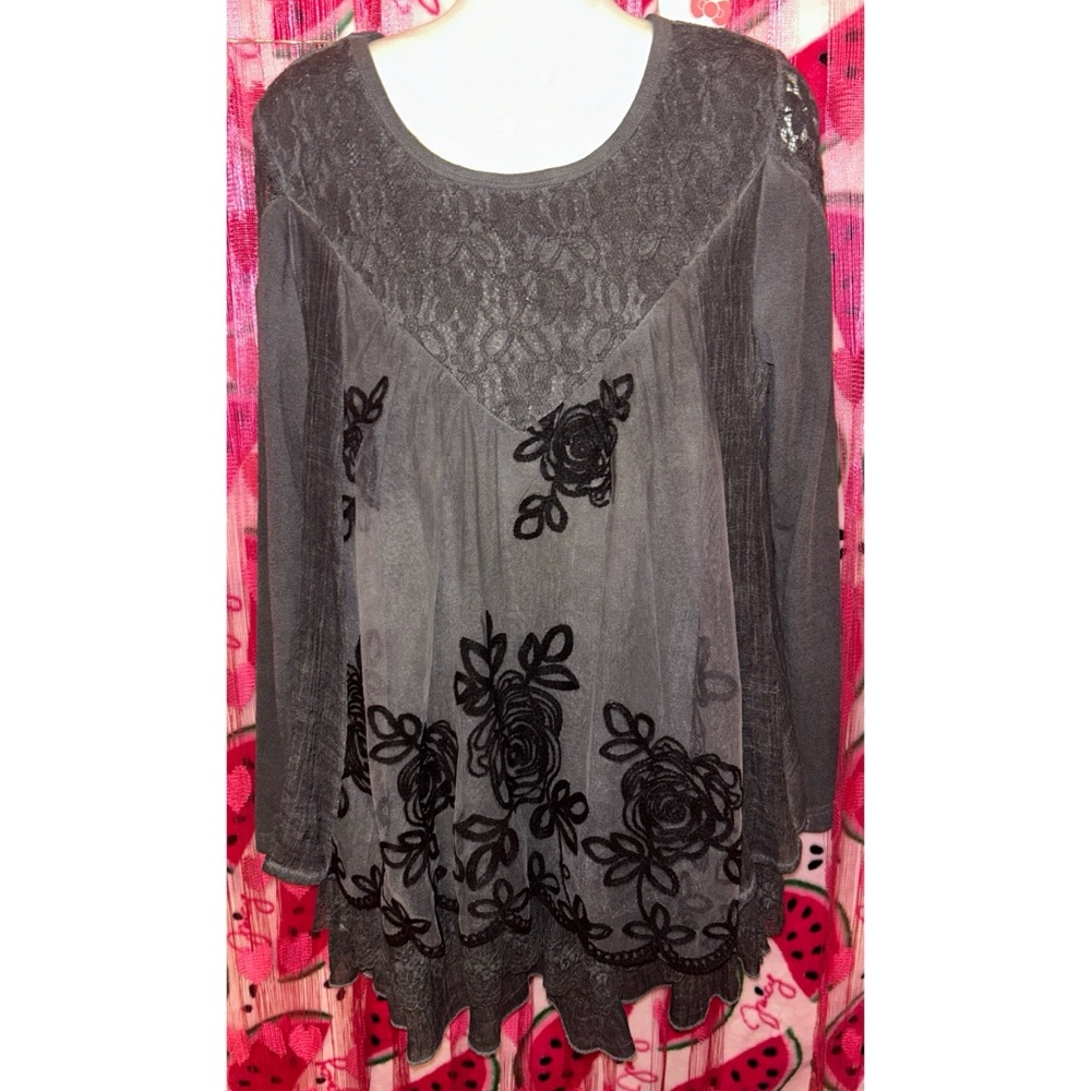 🖤 Fairy Grunge Layered Top